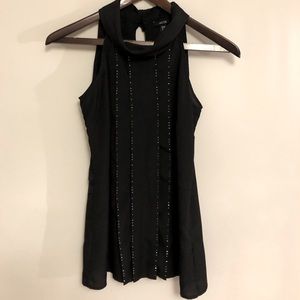 Sleeveless Sheer Black Jacob Blouse